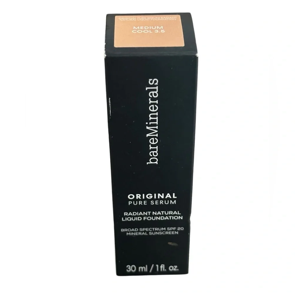 bareMinerals Original Pure Serum Radiant Natural Liquid Foundation Med Cool 3.5